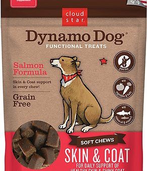 Cloud Star Dynamo Dog Skin & Coat Soft Chews Salmon Formula Grain-Free Dog Treats Online Hot Sale