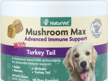 NaturVet Mushroom Max Immune Support Soft Chews Online Sale