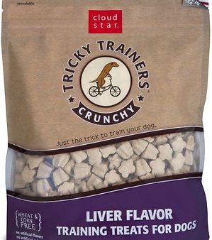 Cloud Star Crunchy Tricky Trainers Liver Flavor Dog Treats, 8-oz bag on Sale