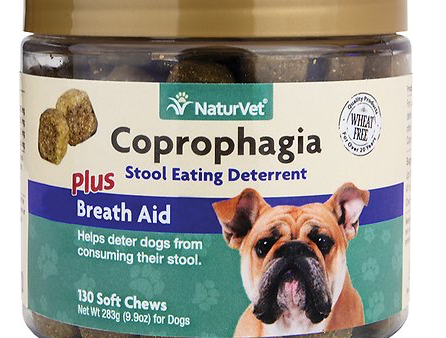 NaturVet Coprophagia Soft Chews Plus Breath Aid- 130 Ct. Online now