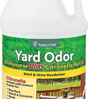 NaturVet Yard Odor Eliminator Plus Citronella Refill 64 oz Online now