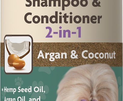 NaturVet Hemp Shampoo & Conditioner 2-in-1 with Argon & Coconut Oil -16 oz Online Hot Sale