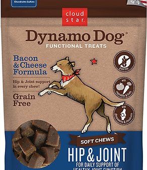 Cloud Star Dynamo Dog Hip & Joint Soft Chews Bacon & Cheese Formula Grain-Free Dog Treats, 14-oz bag Hot on Sale