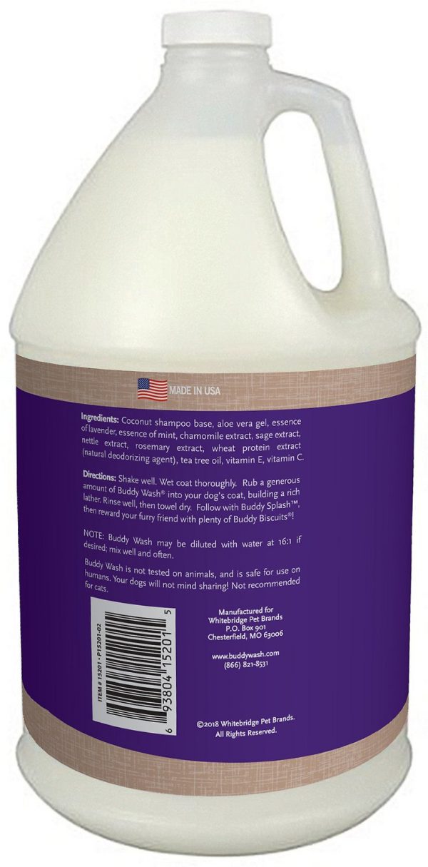 Buddy Wash Lavender & Mint Shampoo - Gallon Discount