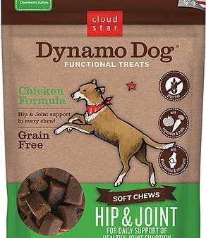 Cloud Star Dynamo Dog Hip & Joint Soft Chews Chicken Formula Grain-Free Dog Treats, 14-oz bag Supply