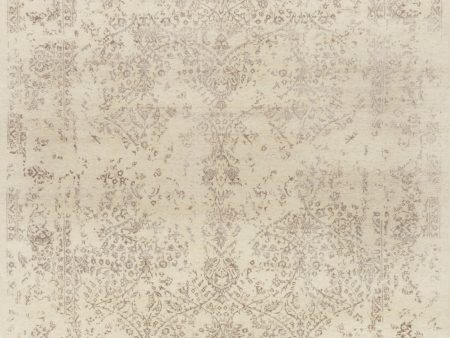 Loloi Pearl PU-03 Antique Ivory Taupe Area Rug For Sale