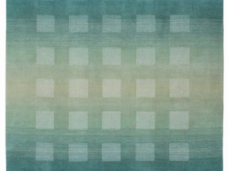 Trans Ocean Vienna Ombre Boxes Blue Area Rug by Liora Manne Online now