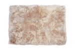 Auskin Luxury Skins Long Wool Sheepskin Linen Area Rug Supply