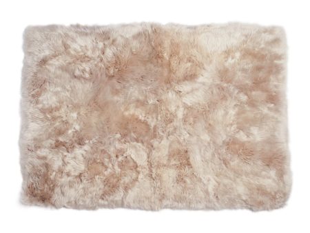 Auskin Luxury Skins Long Wool Sheepskin Linen Area Rug Supply