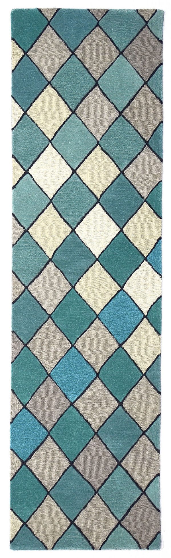 Trans Ocean Seville Diamond Blue Area Rug by Liora Manne For Cheap