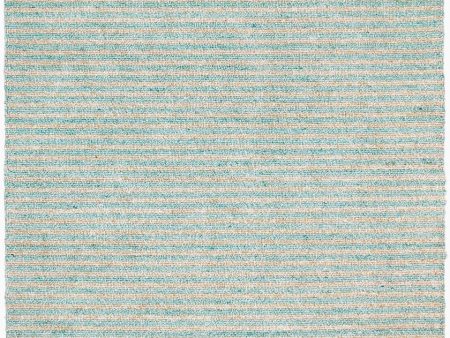 Trans Ocean Wooster Stripes Aqua Area Rug by Liora Manne Discount