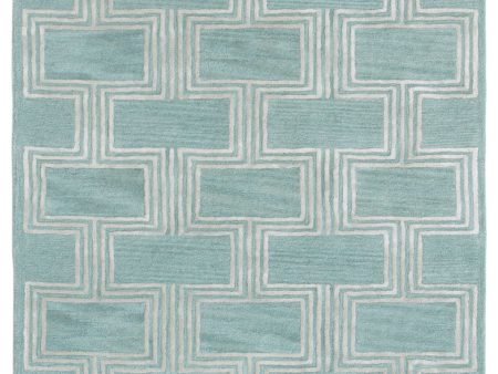 Trans Ocean Roma Boxes Blue Area Rug by Liora Manne Supply