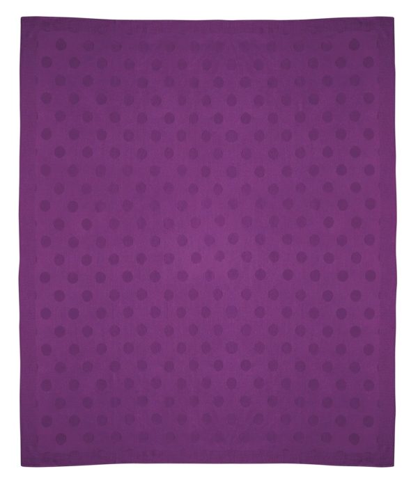 Auskin Luxury Skins 100% Baby Alpaca Throws Dots Purple Throw Fashion