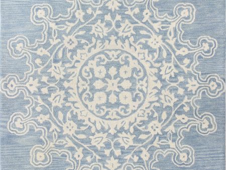 Bashian Chelsea S185-ST266 Light Blue Area Rug Online now