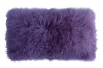 Auskin Luxury Skins Tibetan Sheepskin Cushions Lavender Discount