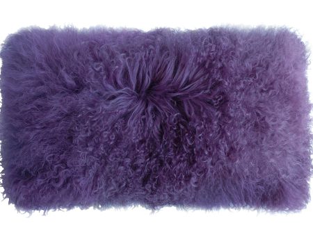 Auskin Luxury Skins Tibetan Sheepskin Cushions Lavender Discount