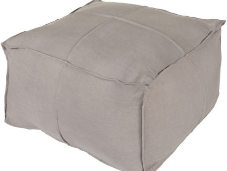 Surya Solid Linen SLPH-004 Pouf Online Hot Sale