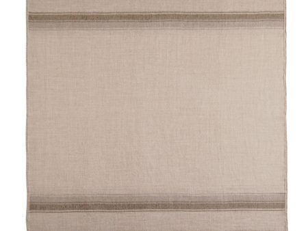 Auskin Luxury Skins 100% Baby Alpaca Throws Lines Taupe Throw Discount