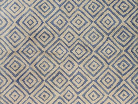 Bashian Chelsea S185-ST230 Ivory Blue Area Rug Fashion